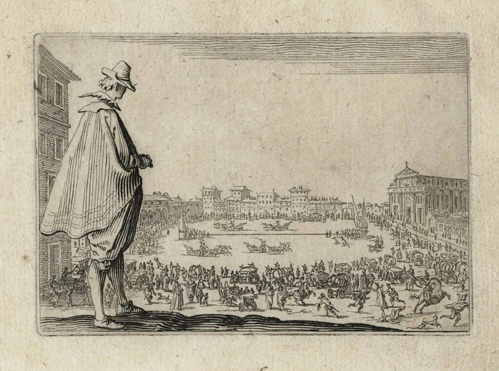 Callot – La Course des chars sur la place Santa Maria Novella