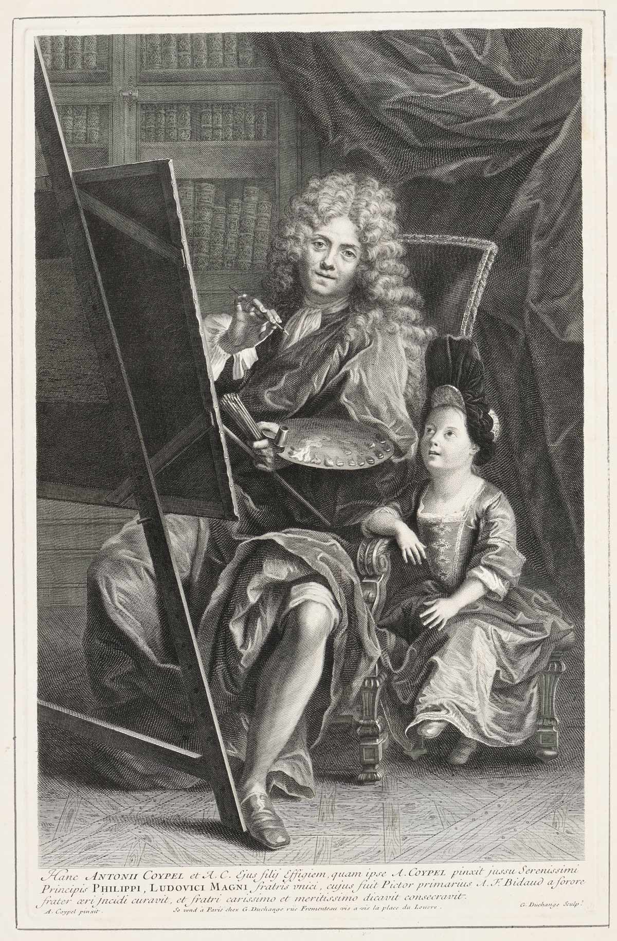 Antoine Coypel with his son, Charles Antoine (at the age of eight)