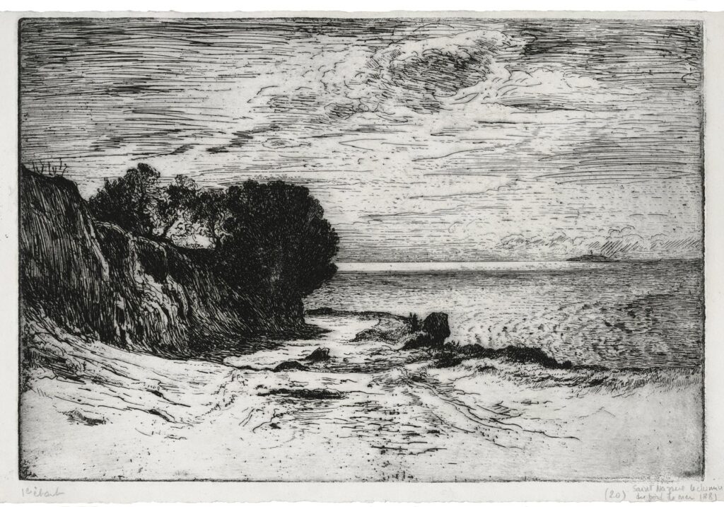 Borel – Saint-Nazaire : Le chemin au bord de la mer