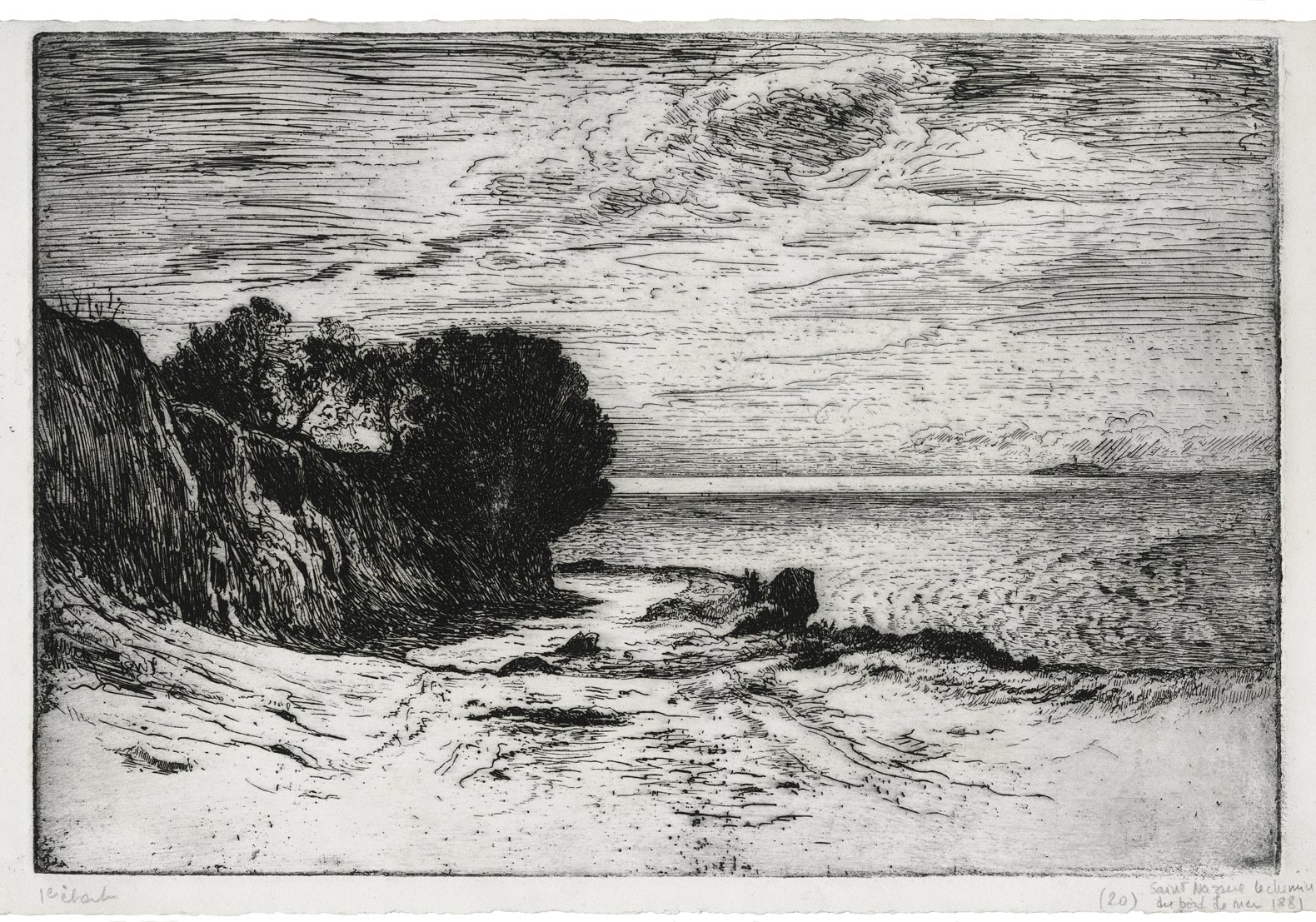 Saint-Nazaire : Le chemin au bord de la mer