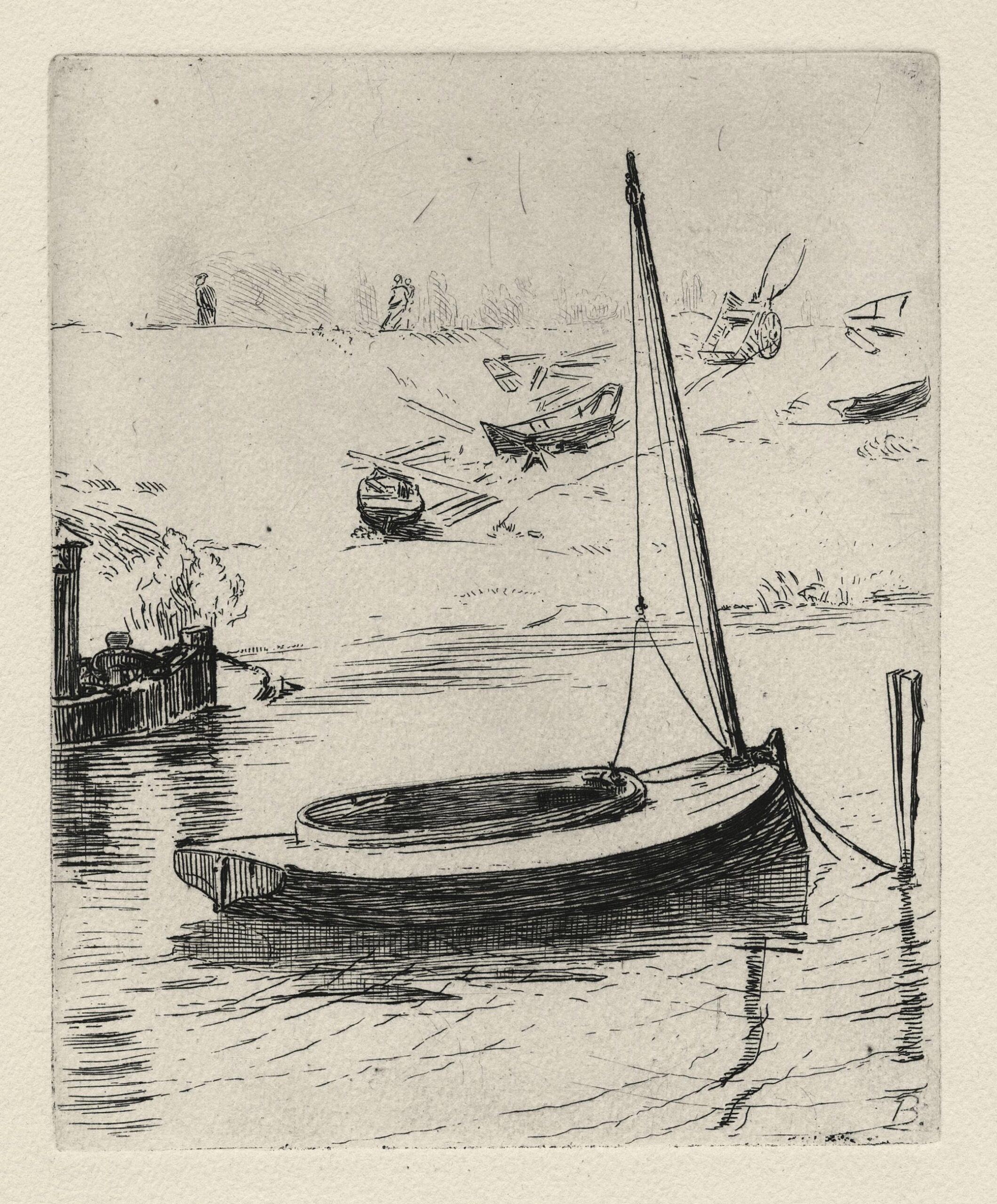 Le canot à voile ponté