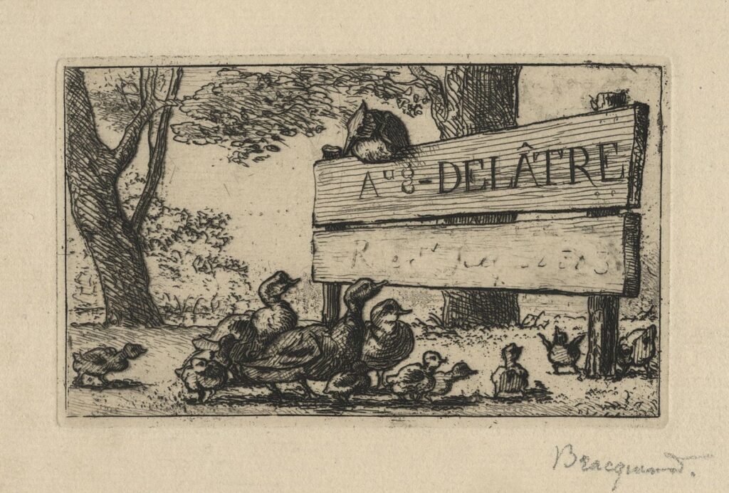 Bracquemond – Adresse de l’imprimeur Delâtre