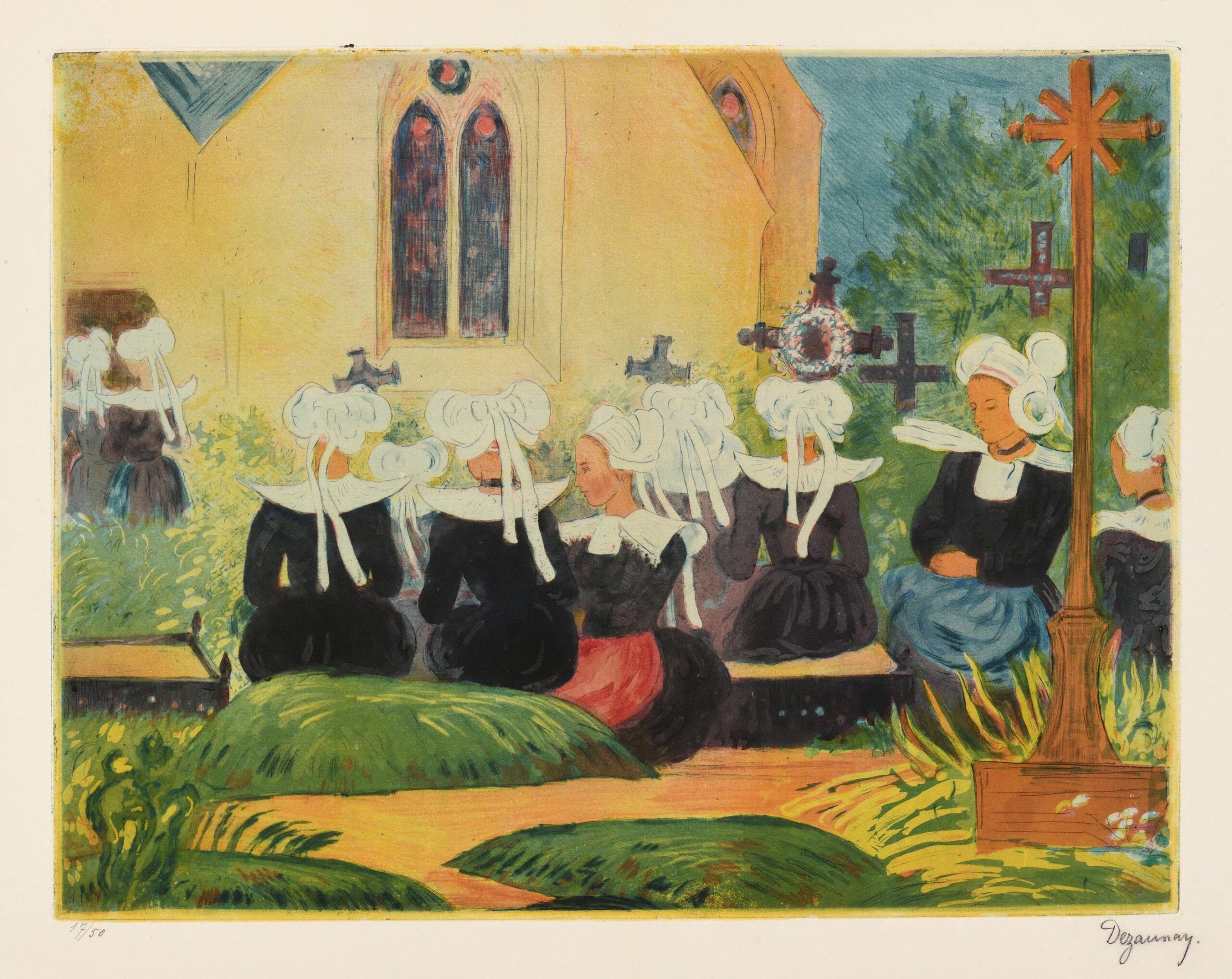 DEZAUNAY Emile — Mass in Brittany or Mass outing in Bannalec