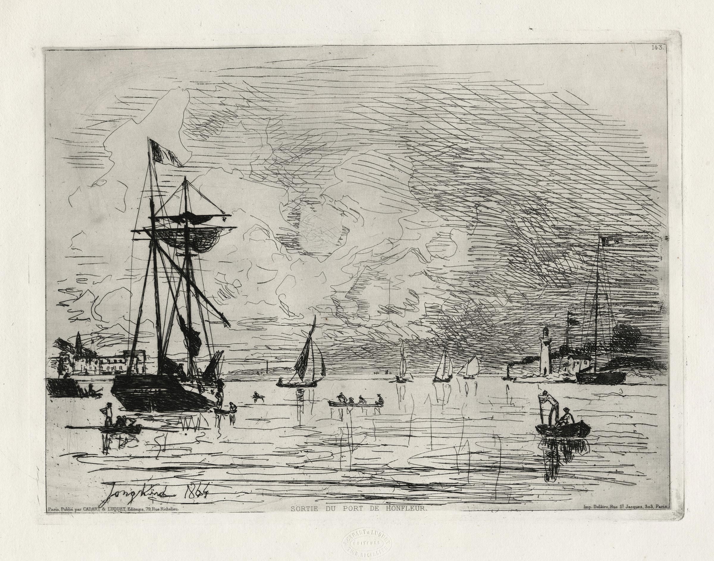 Sortie du port de Honfleur