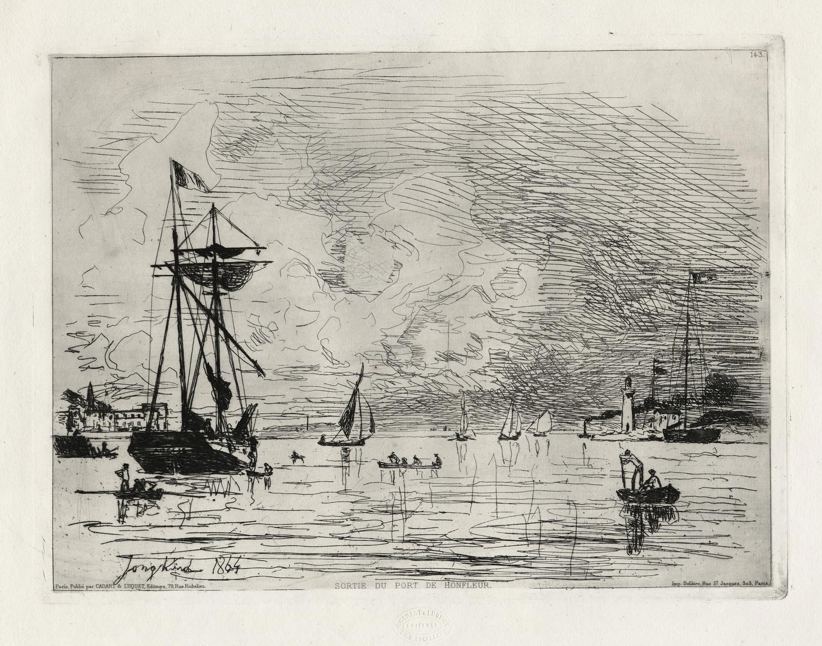 Sortie du port de Honfleur