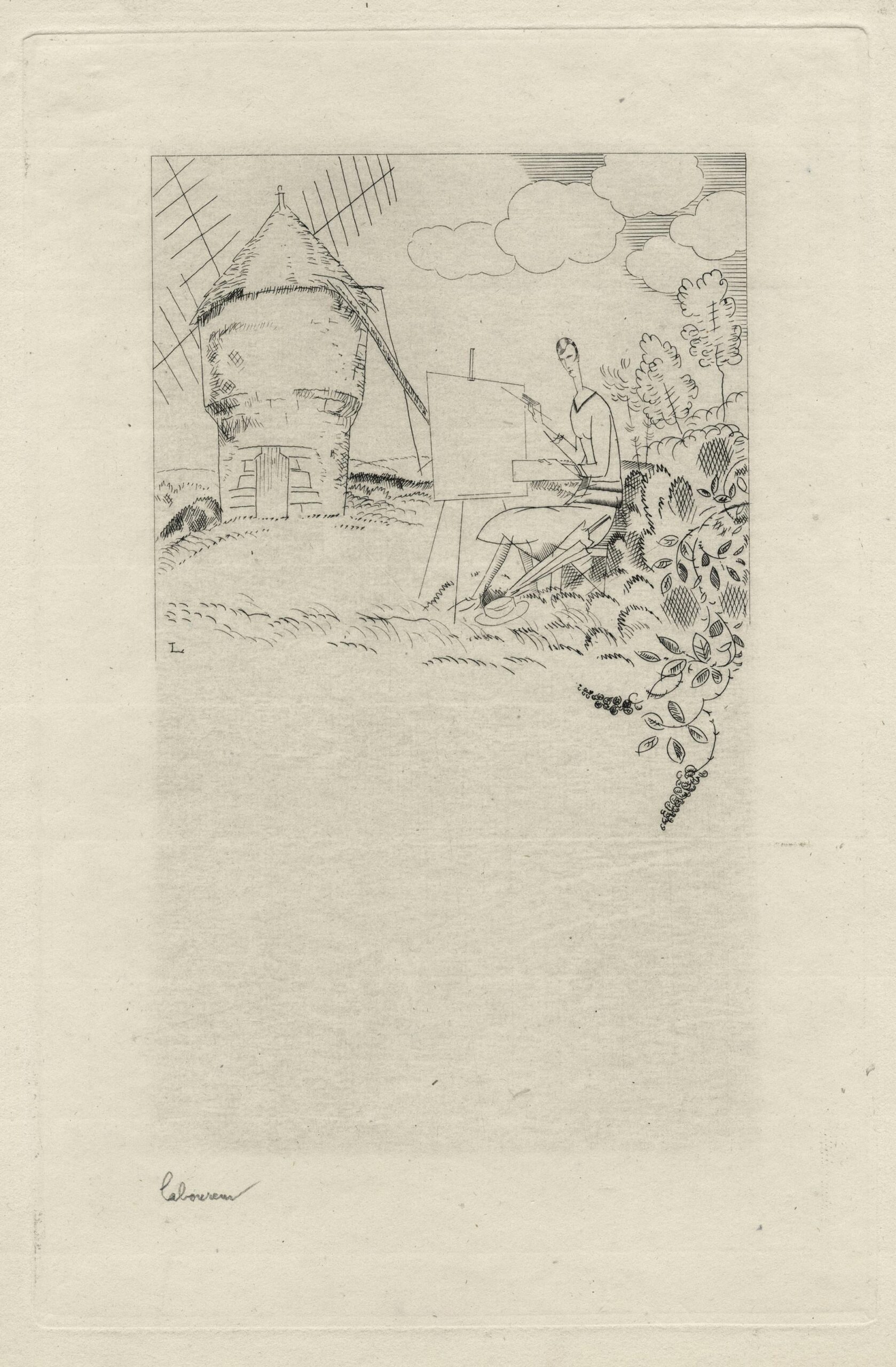 Carte de nouvel an pour la galerie du « Nouvel essor »