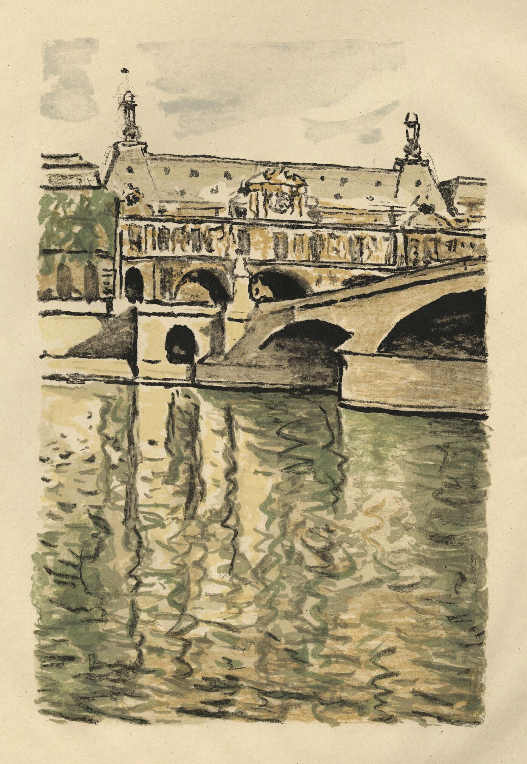 Le pont du Carrousel et le Louvre