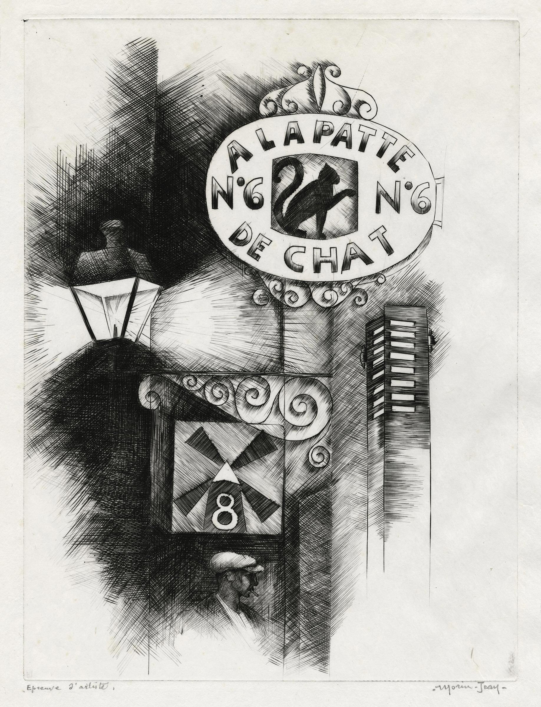 La patte de chat (enseigne d'une maison close à Nantes)