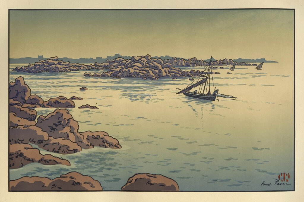 Rivière – Entrée du port de Ploumanac’h