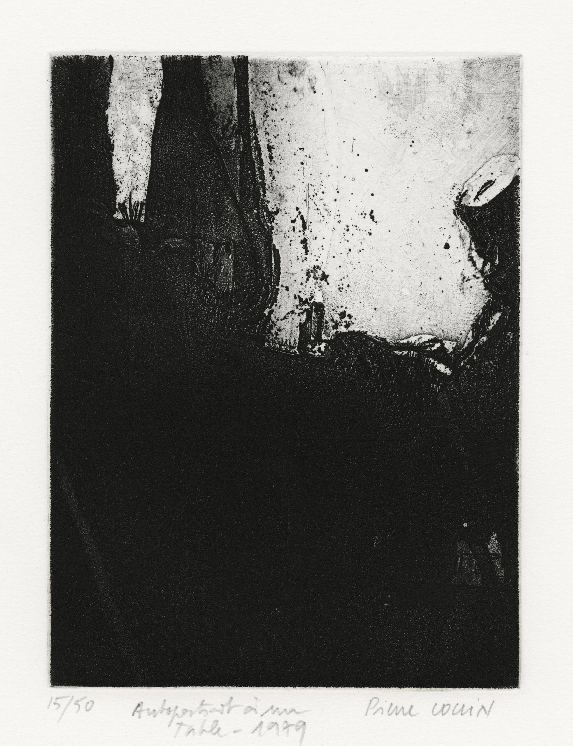 Autoportrait à ma table