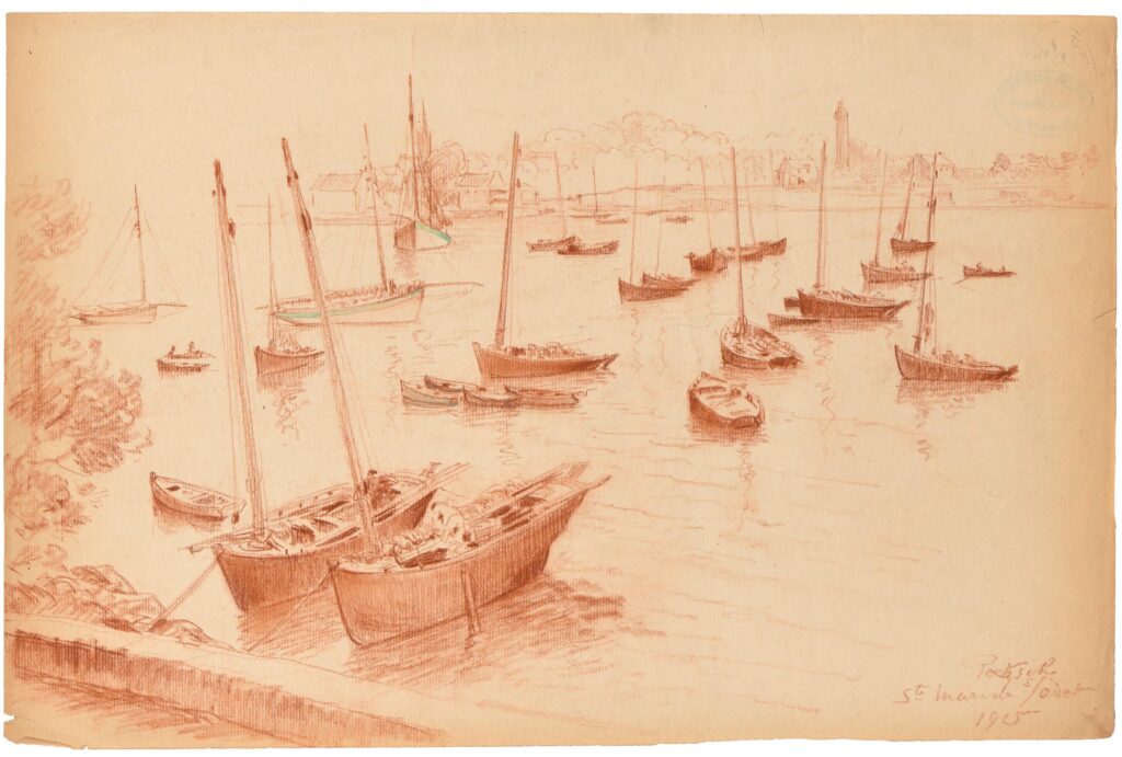 Poetzsch – Vue du port de Sainte-Marine