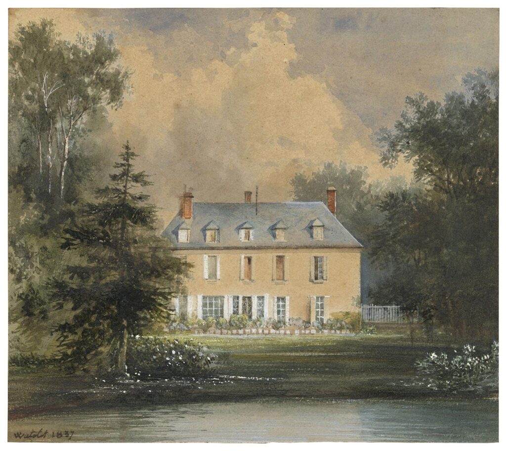 Watelet (Louis-Etienne) – Gentilhommière dans un parc