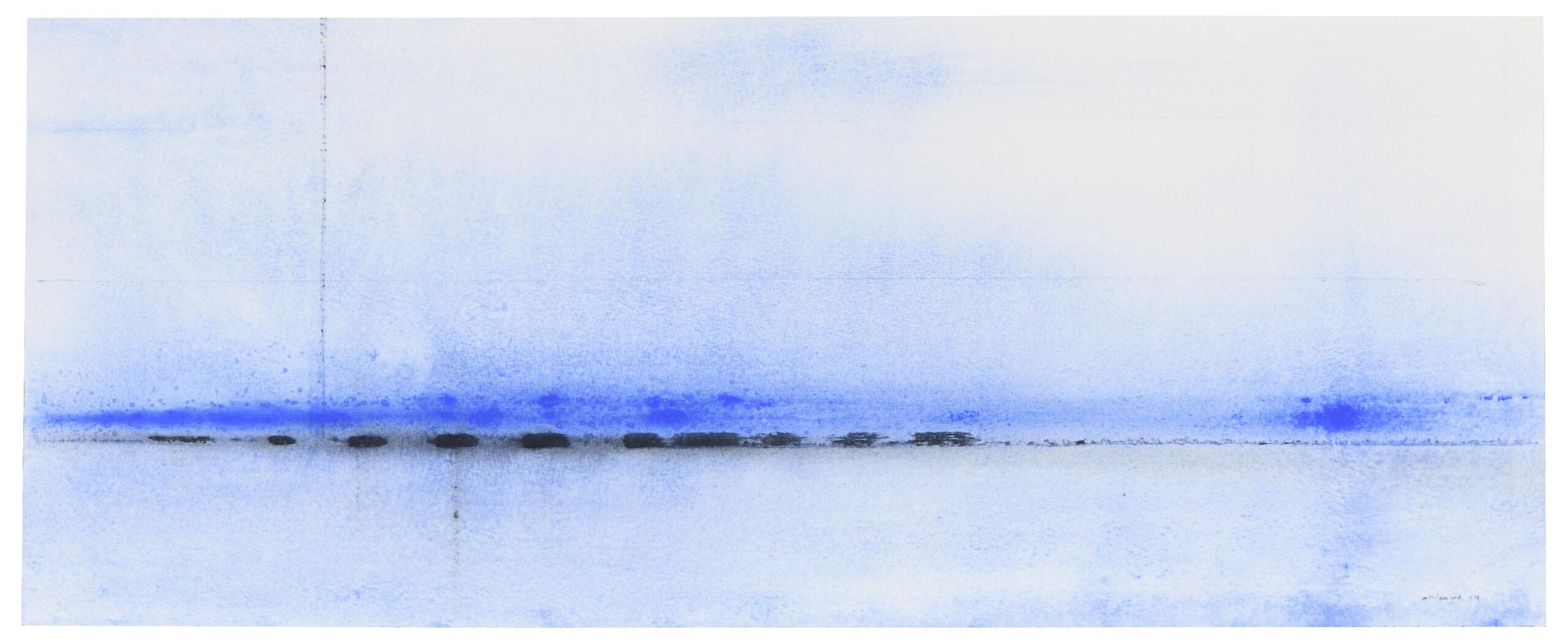 Sans titre (composition en bleu et noir)