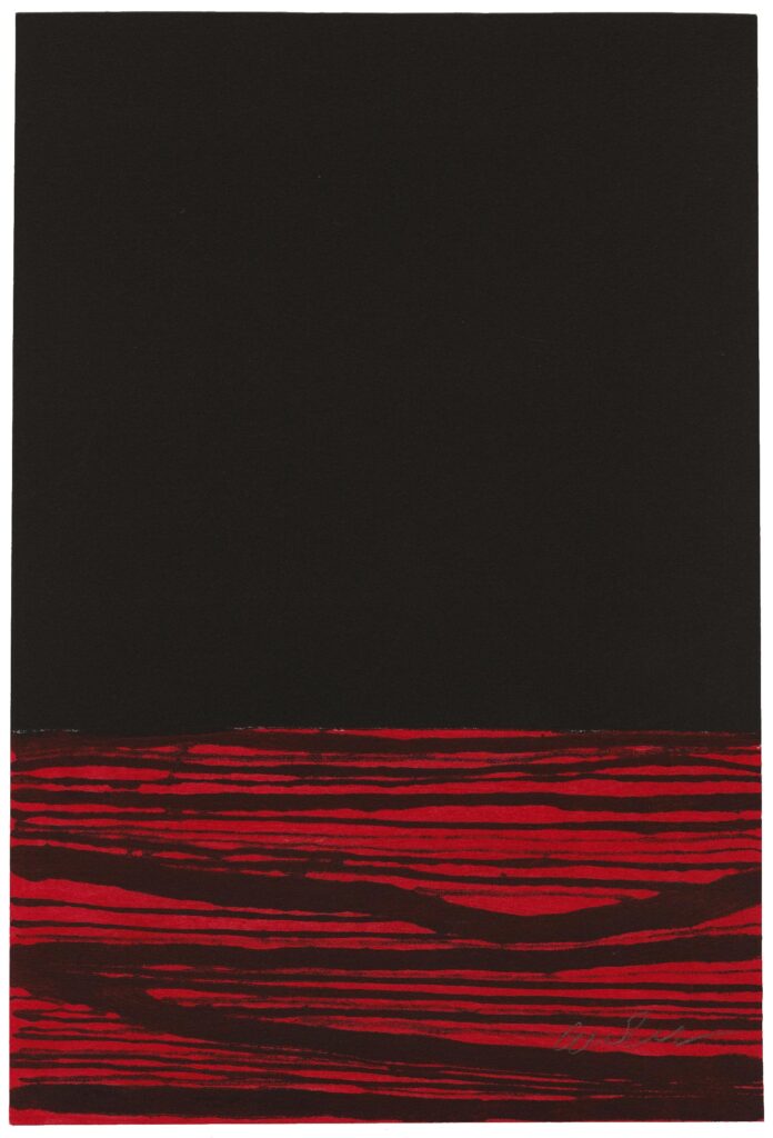 Aussedat – Sans titre (composition en rouge et noir)