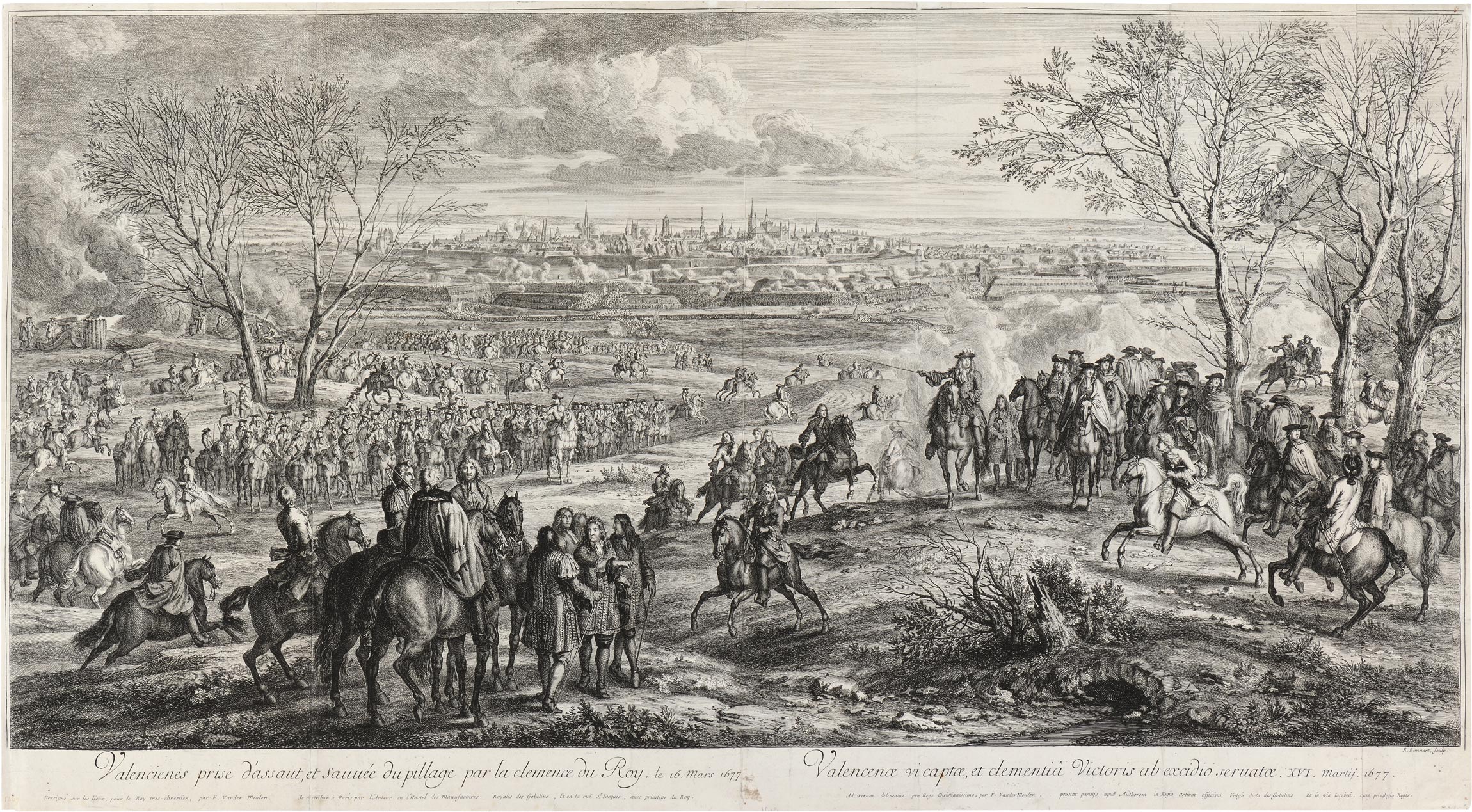 Valencienes prise d’assault et sauvée du pillage par la clémence du Roy