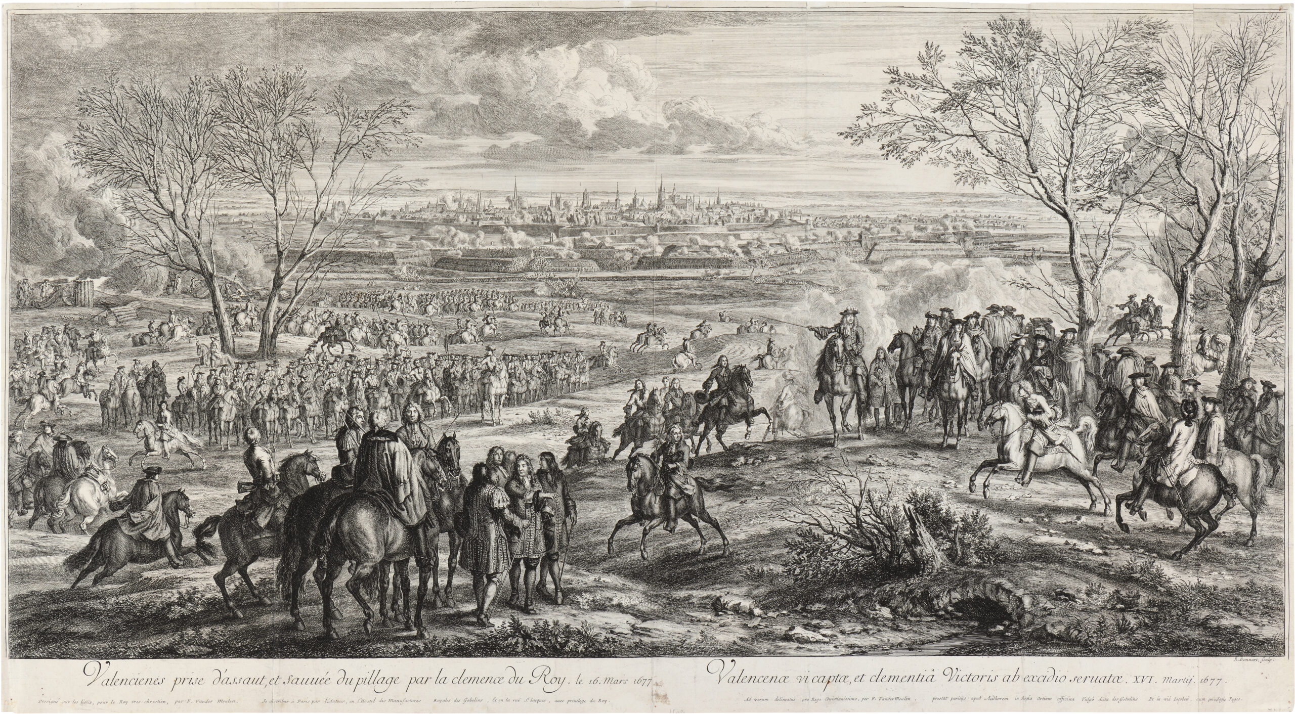 Valencienes prise d’assault et sauvée du pillage par la clémence du Roy