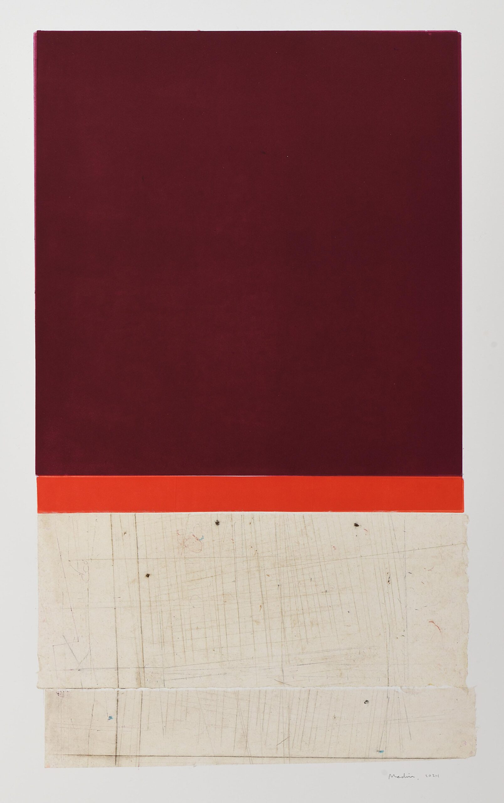 Untitled (Composition in reds)