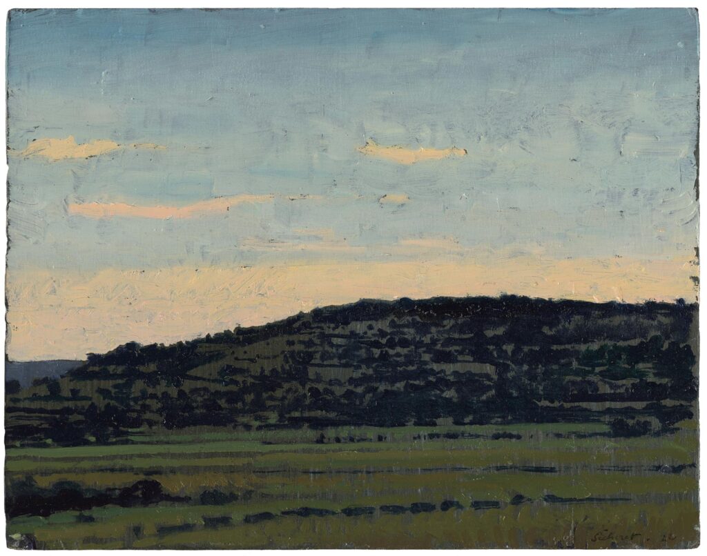 Sécheret – Les Closages. En regardant vers Roncheville et Saint-Martin aux Chartrains