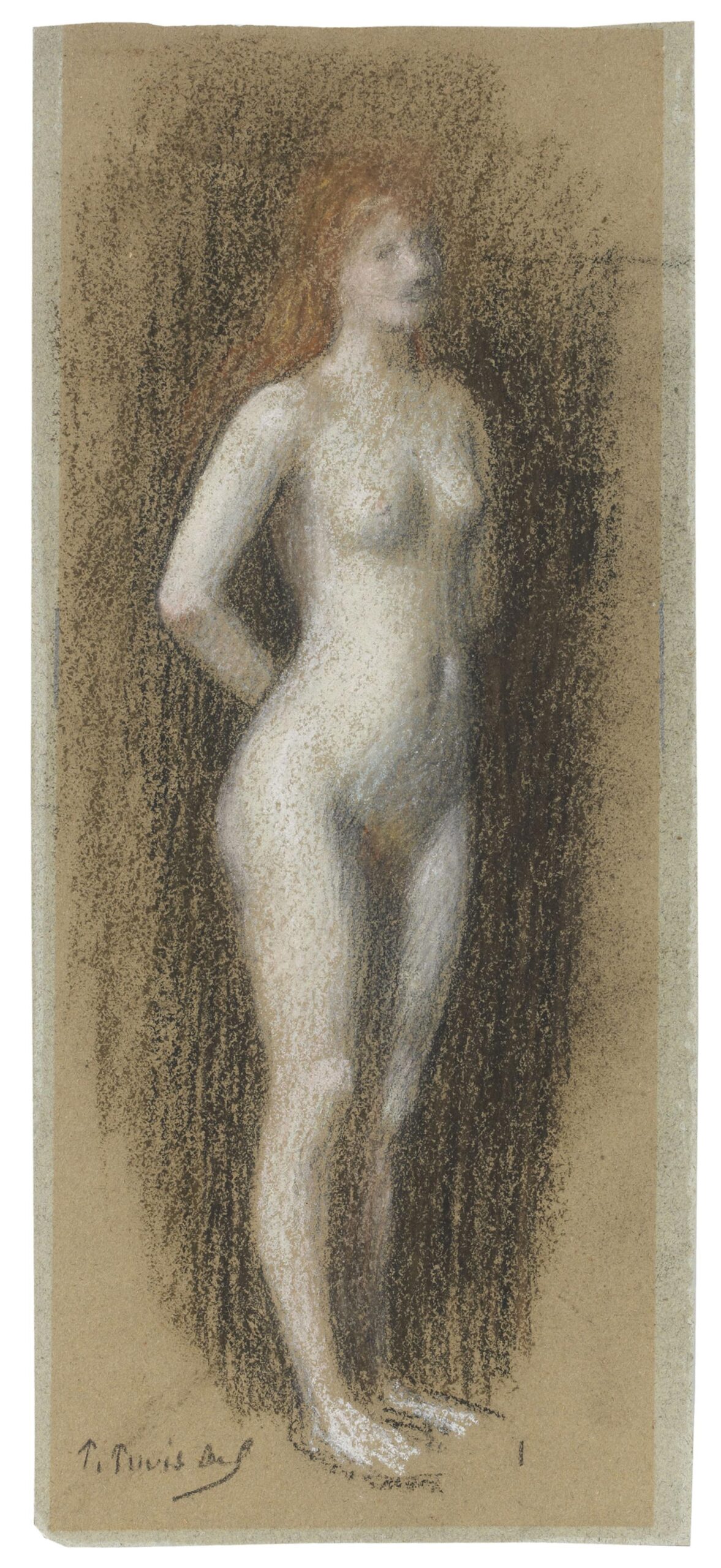 PUVIS de CHAVANNES Pierre — Le modèle à la chevelure rousse