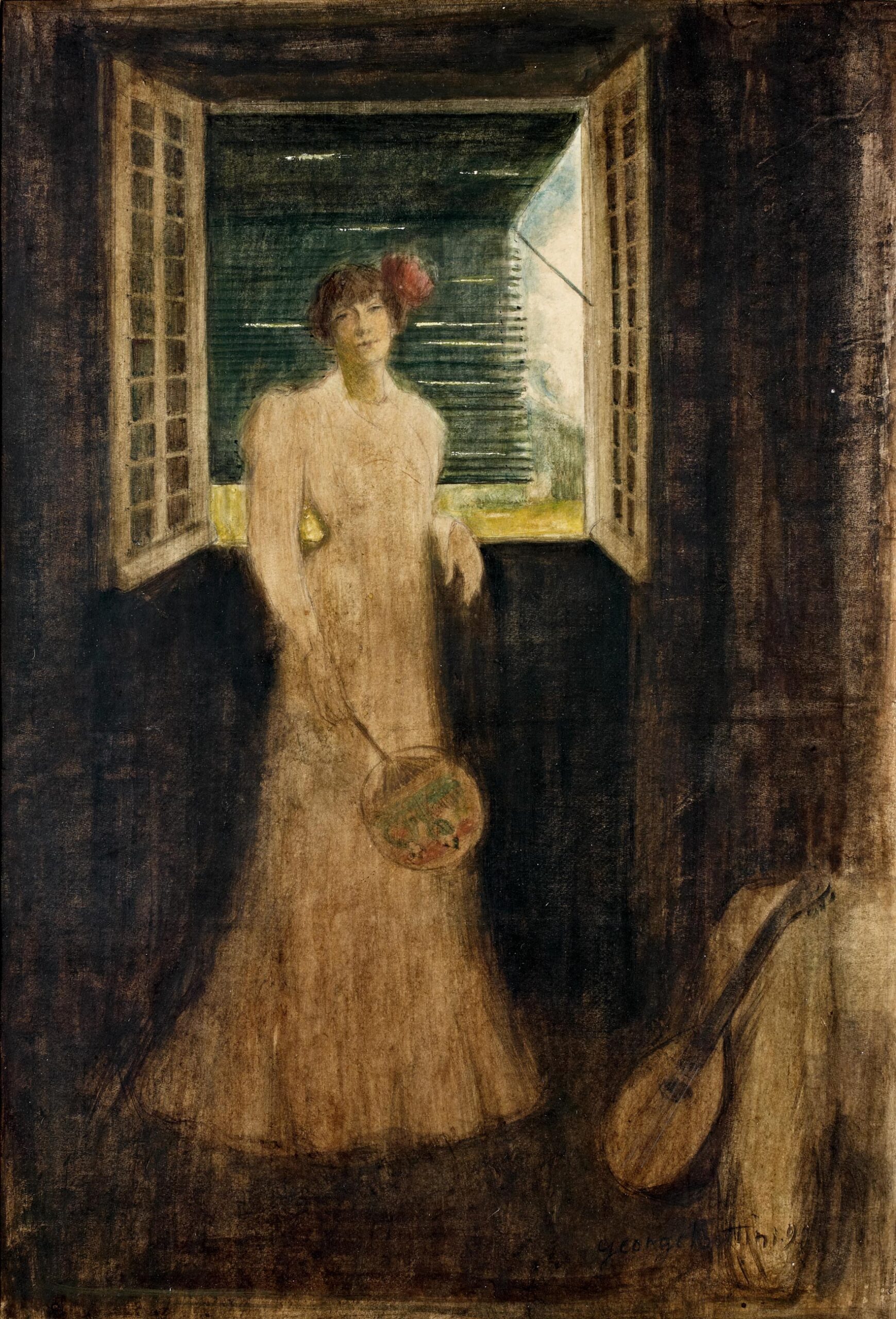 Femme à l'éventail japonais