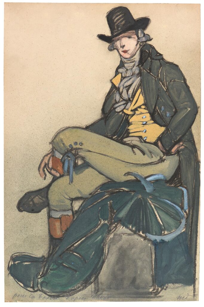 Dethomas – Étude de costume pour la Tosca