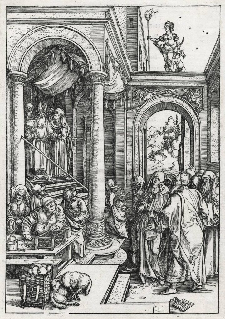 Dürer – La Présentation de la jeune Vierge dans le Temple