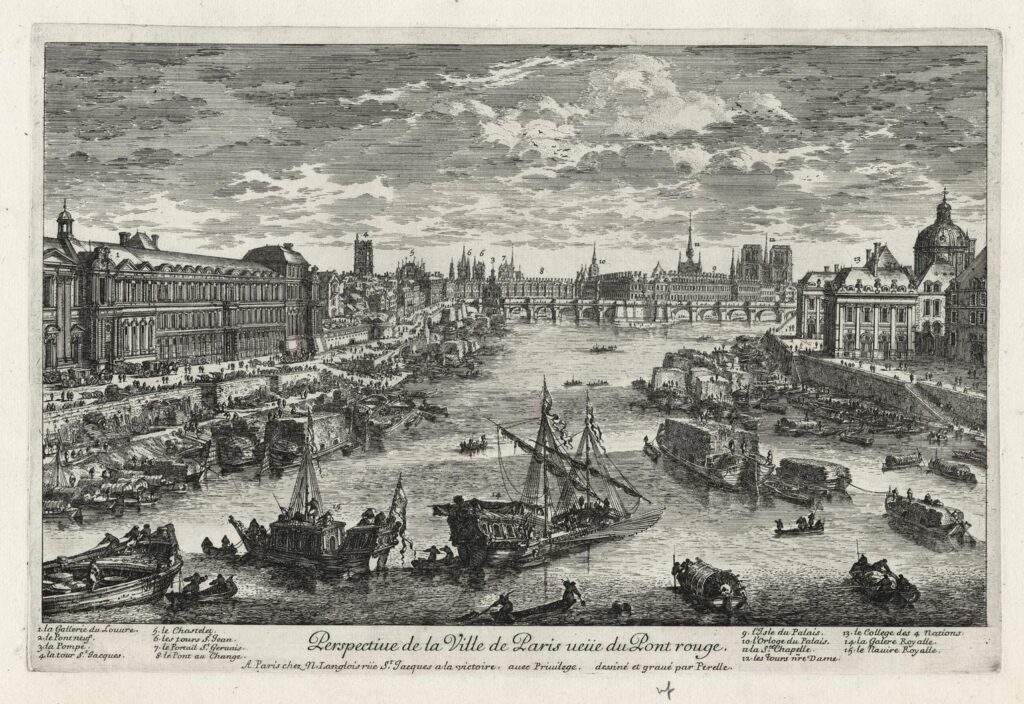Les Pérelle – Perspective de la Ville de Paris veüe du Pont rouge