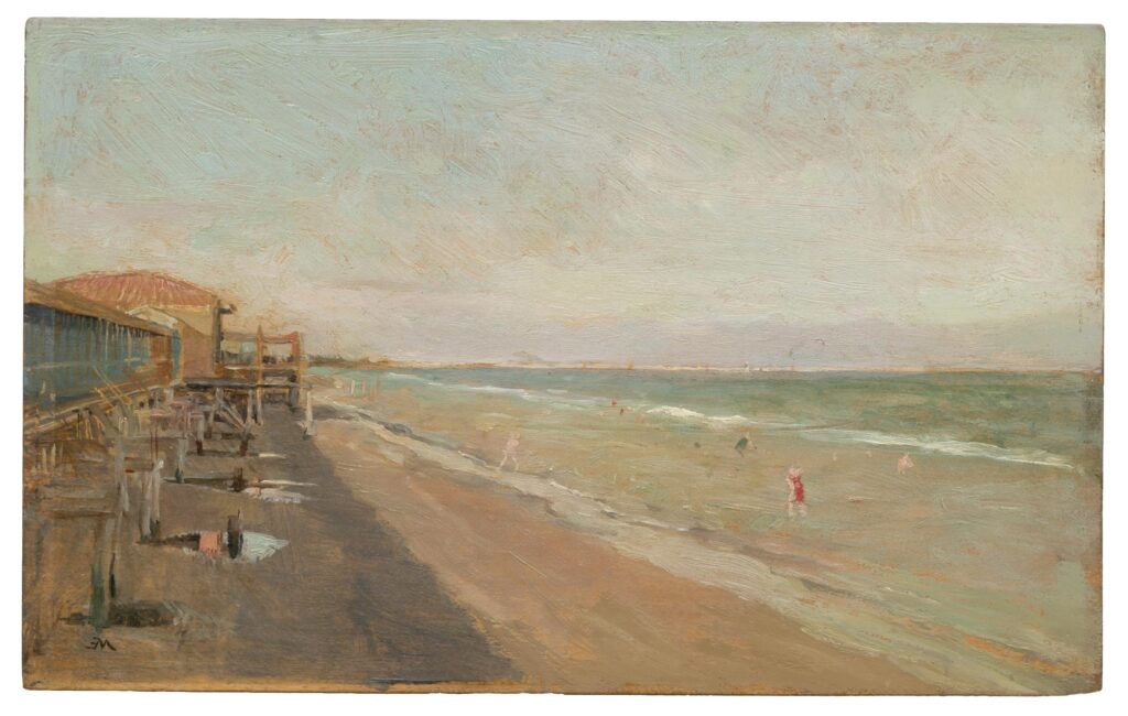 Meissonier – Une plage, à l&rsquo;heure du bain
