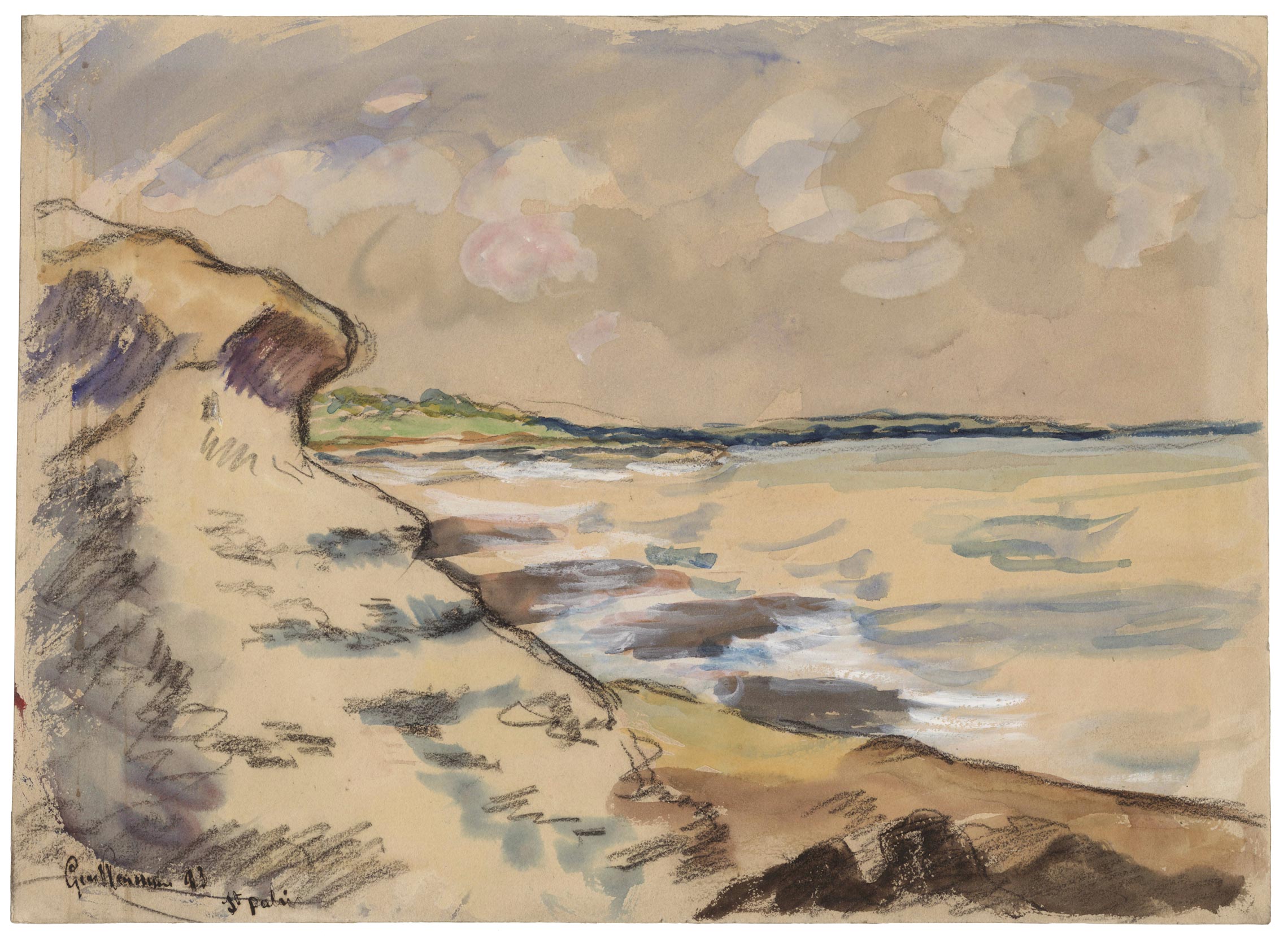 View of the beach at Saint-Palais-sur-Mer