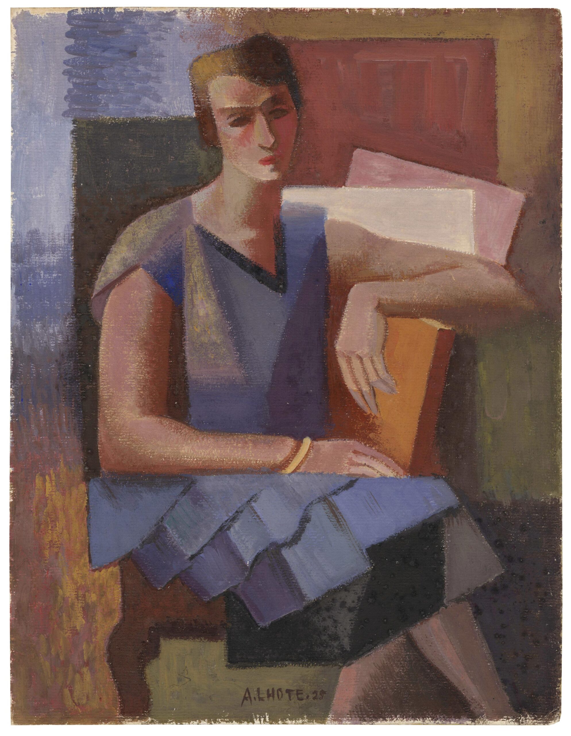 Portrait de femme assise
