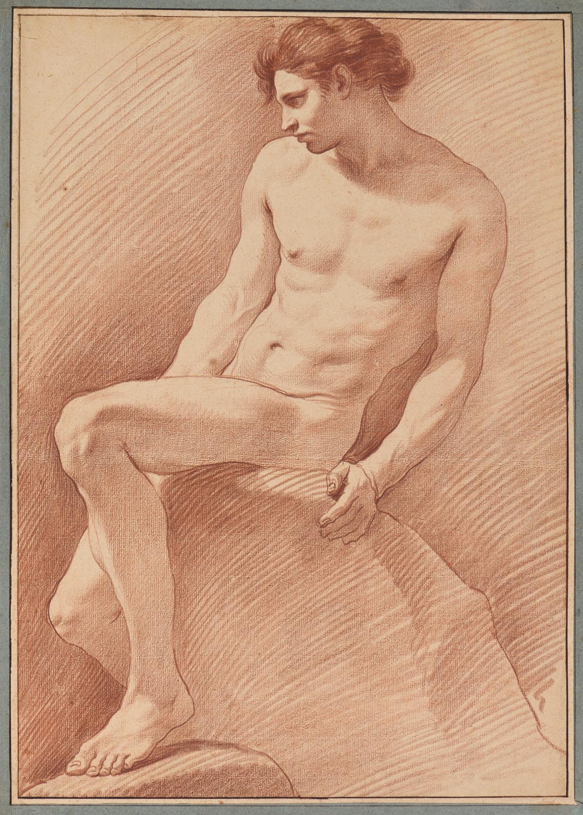 Academy of sitting man