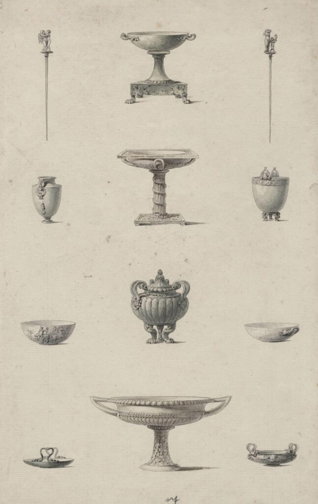 Pâris – Vases et coupes découvertes à Herculanum