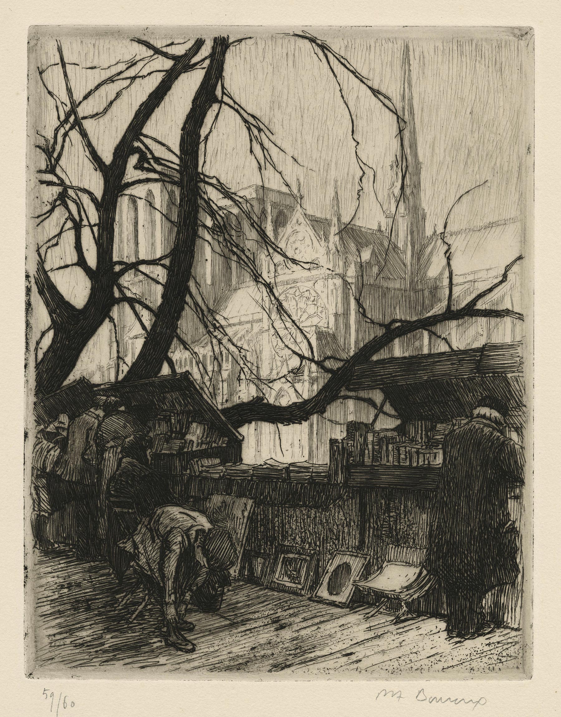 Bouquinistes sur le quai Montebello