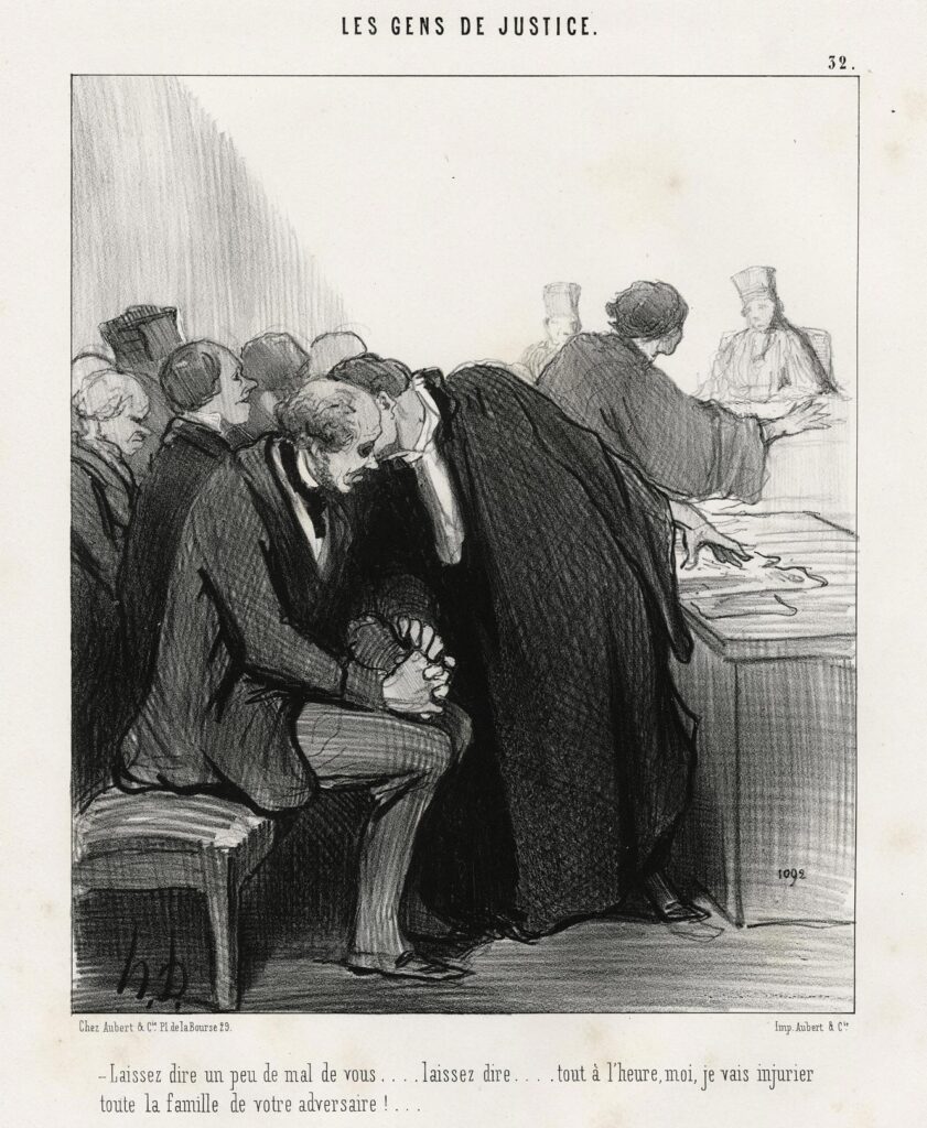 Daumier – Laissez dire un peu de mal de vous…