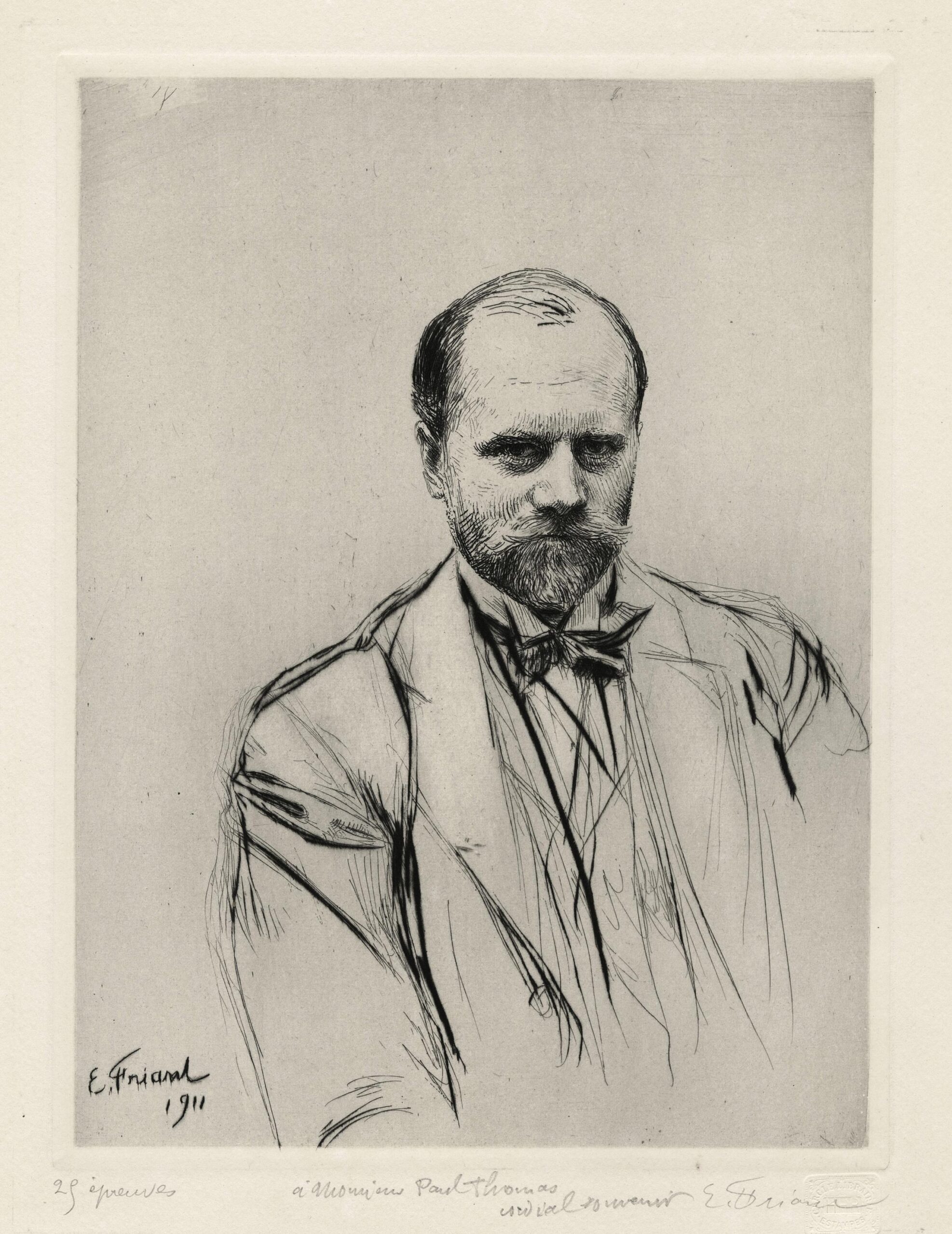 Grand portrait de l’auteur de face