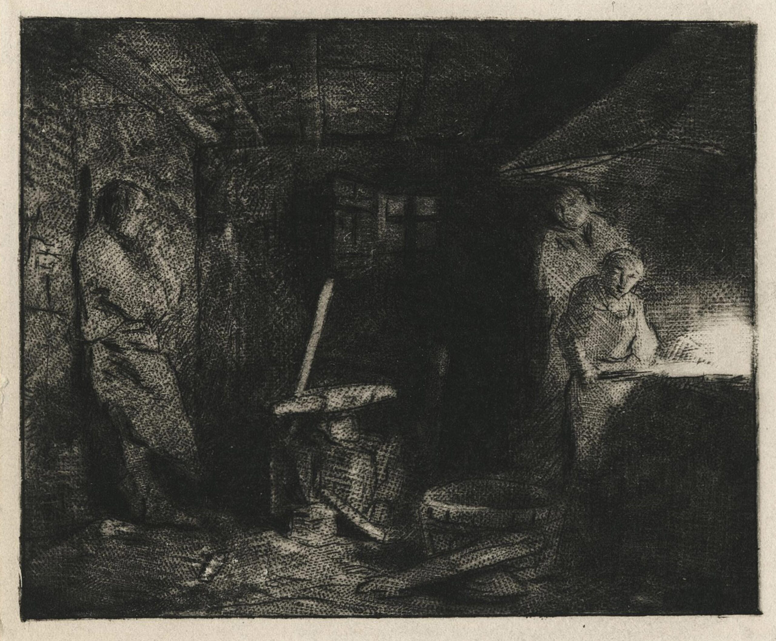 JACQUE Charles — The blacksmith at rest