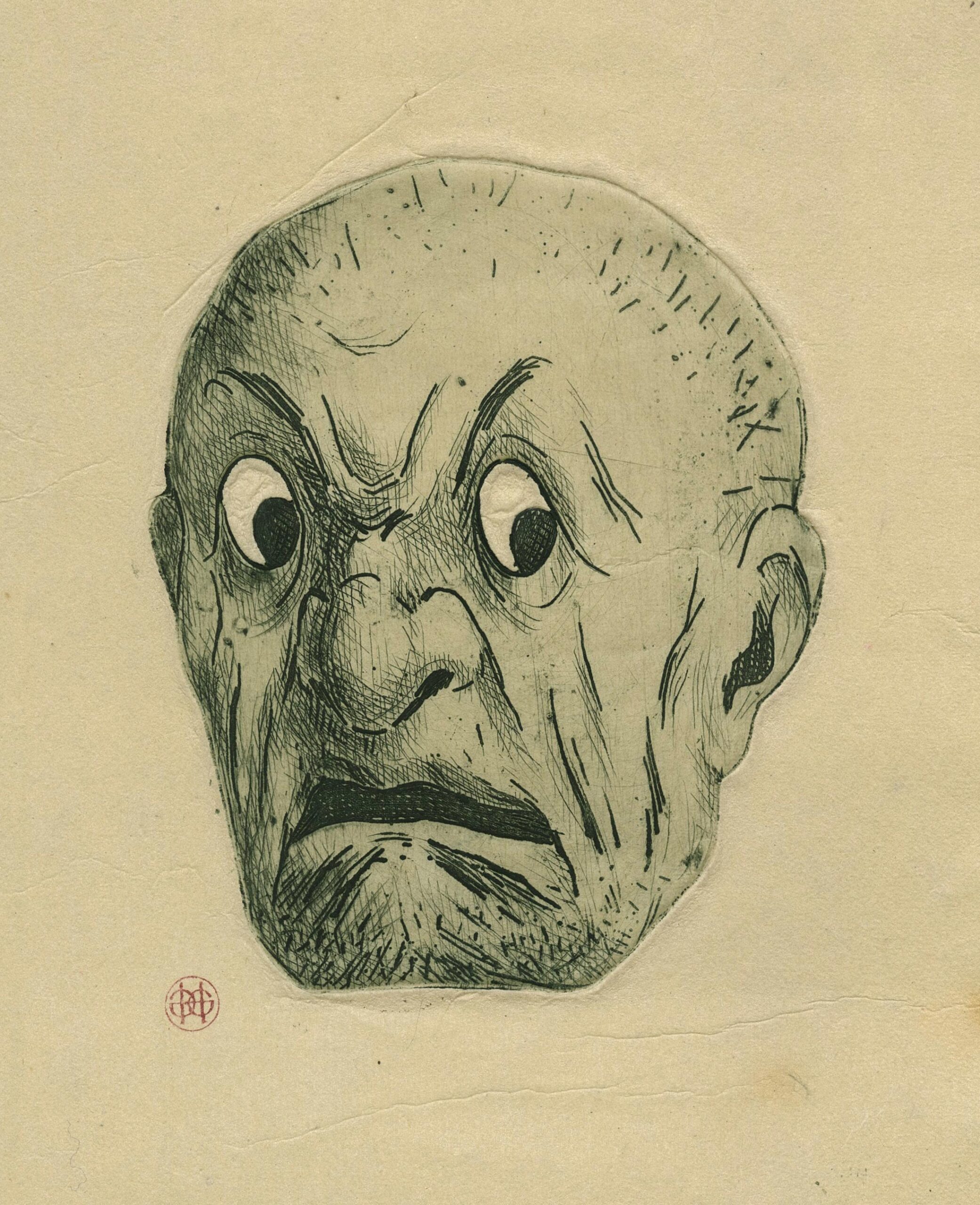 GUÉRARD Henri — Masque japonais, la peur