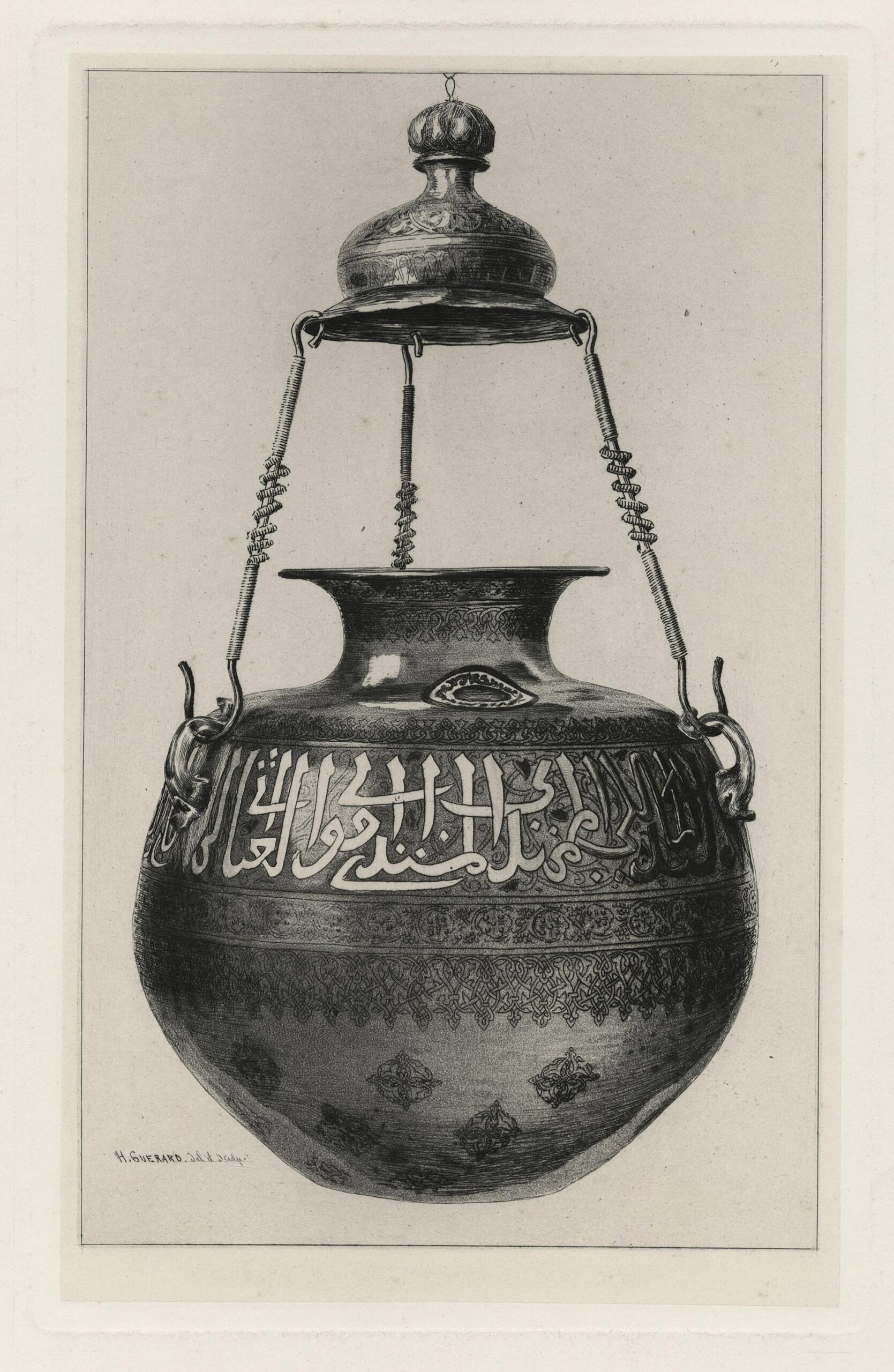 GUÉRARD Henri — Lampe de l’émir Arghoun (de la collection Goupil)