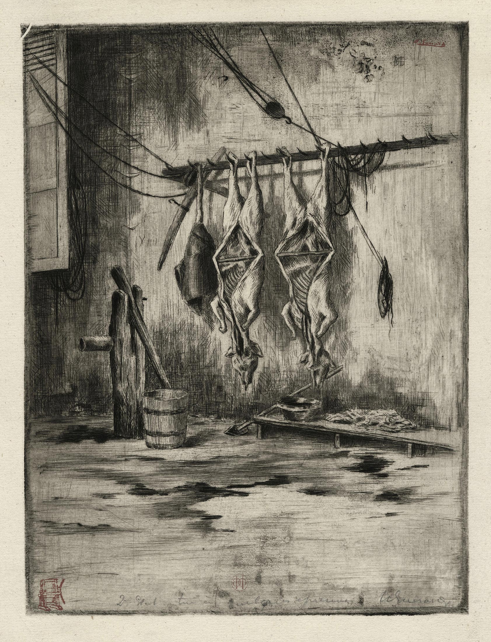 GUÉRARD Henri — La boucherie, Honfleur