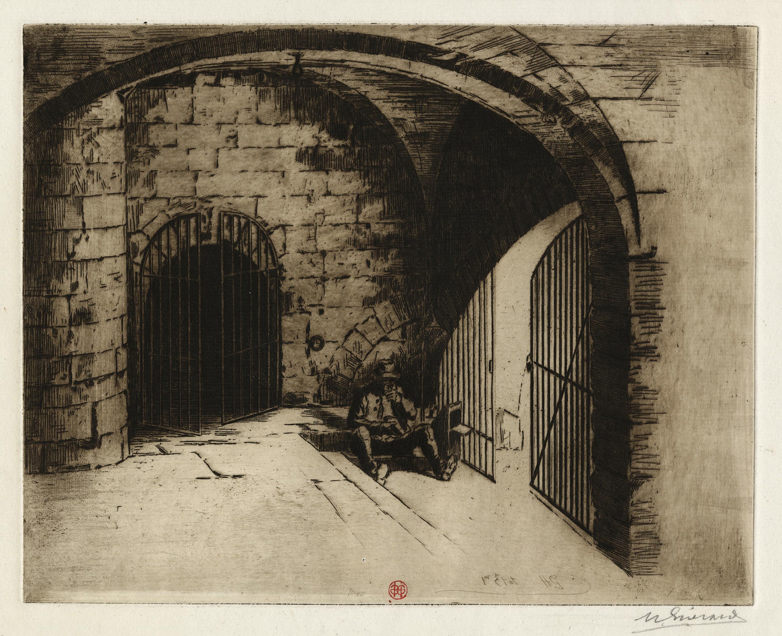 GUÉRARD Henri — Souterrains de l’ancien Hôtel Dieu