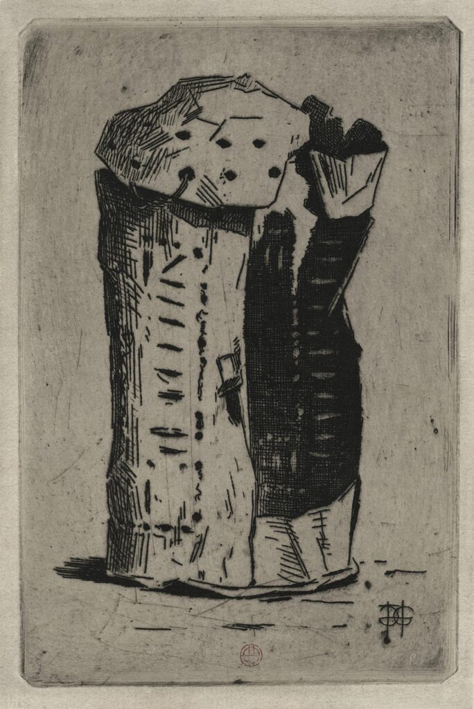 Guérard – Lanterne cylindrique complètement démantelée