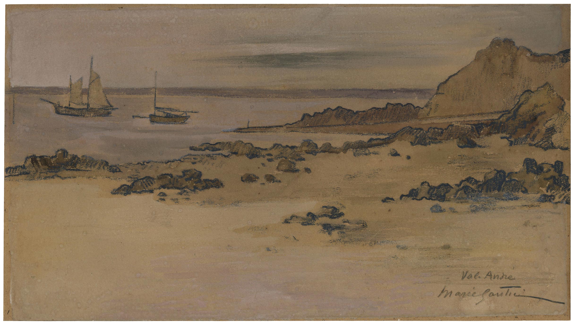 Vue de la plage du Pléneuf-Val André (Côtes d’Armor)