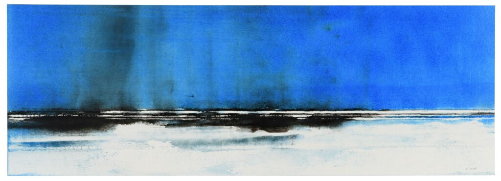 Allirand – Sans titre (composition en bleu et noir)