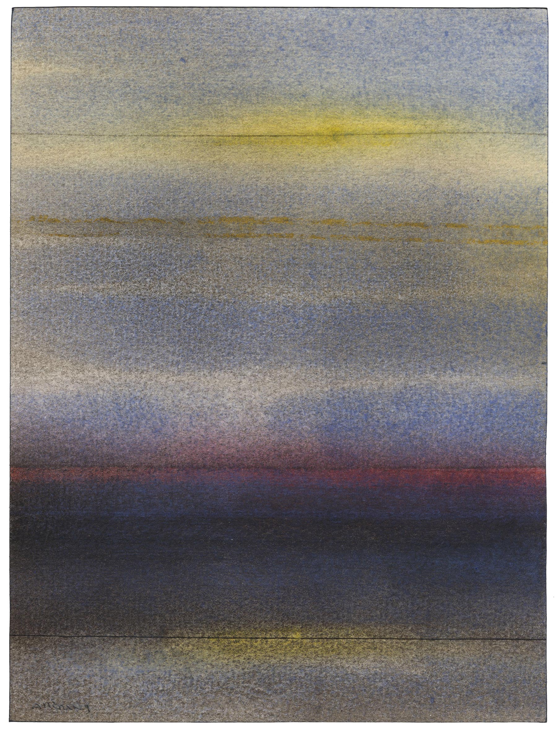 Sans titre, (composition en bleu, jaune et rouge)