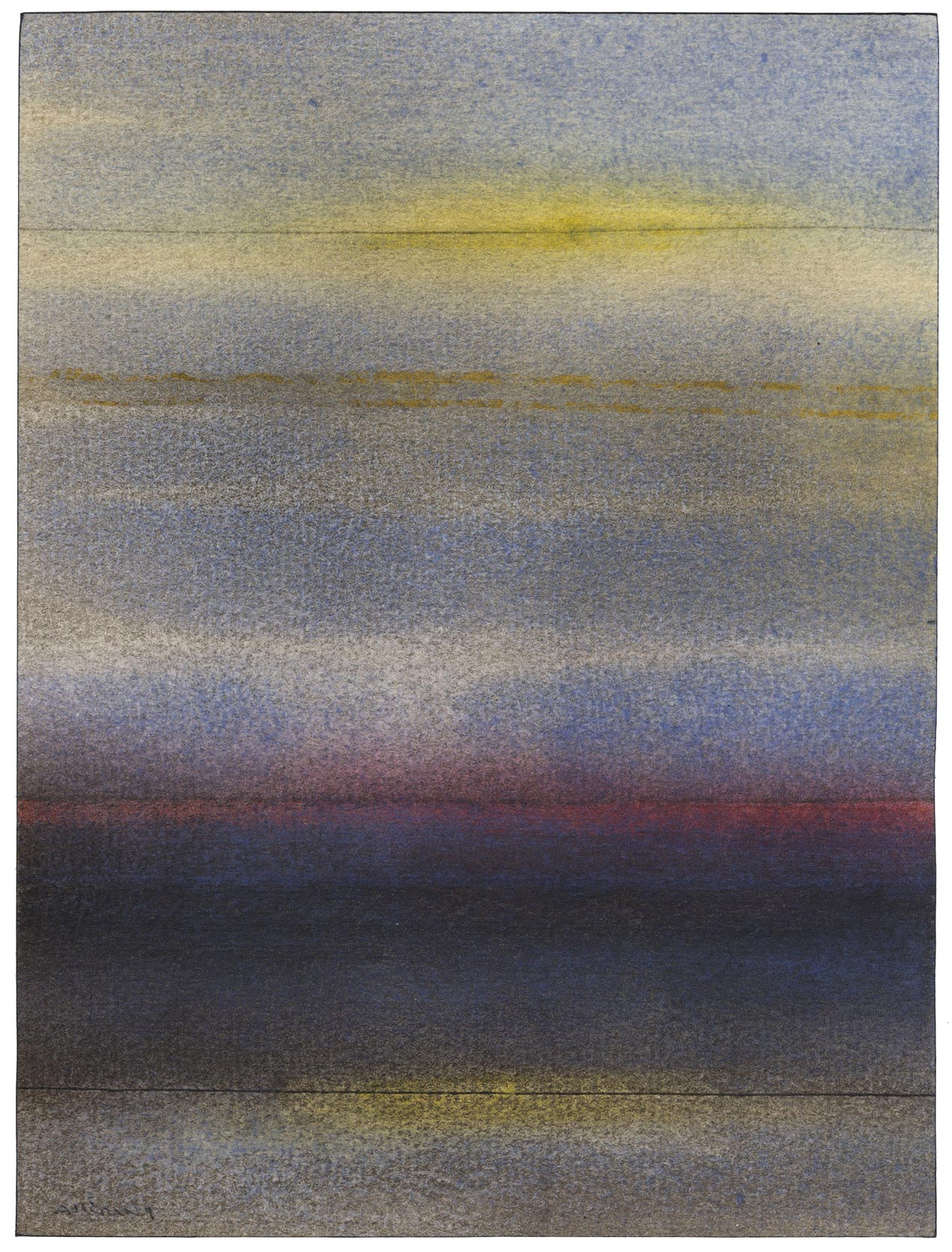 Sans titre, (composition en bleu, jaune et rouge)