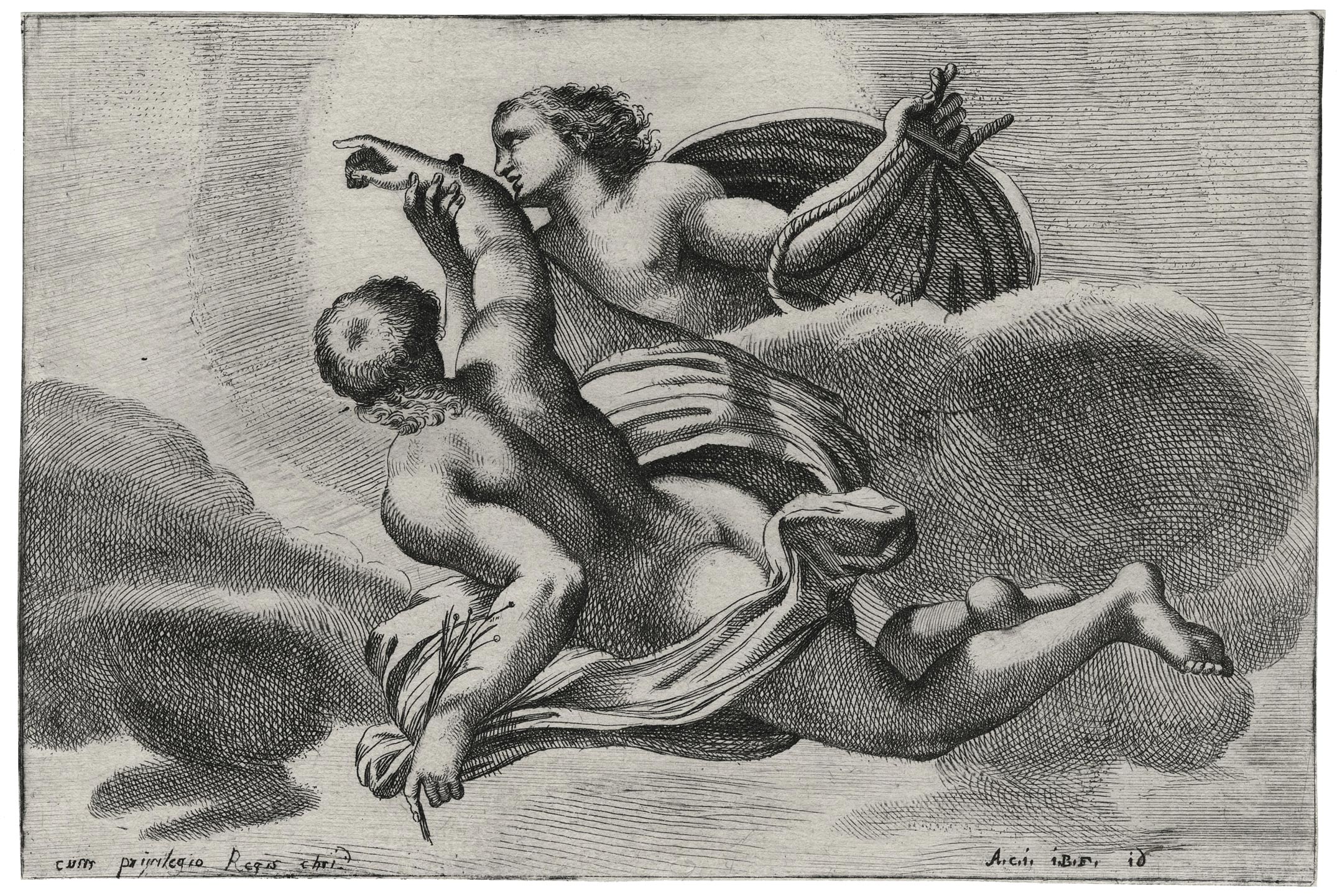 Apollo carrying Hyacinth to heaven