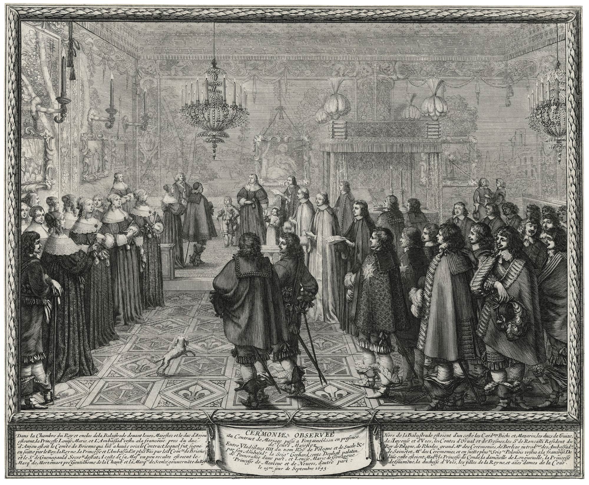 Signature du contrat de mariage entre Ladislas IV et Marie-Louise de Gonzague