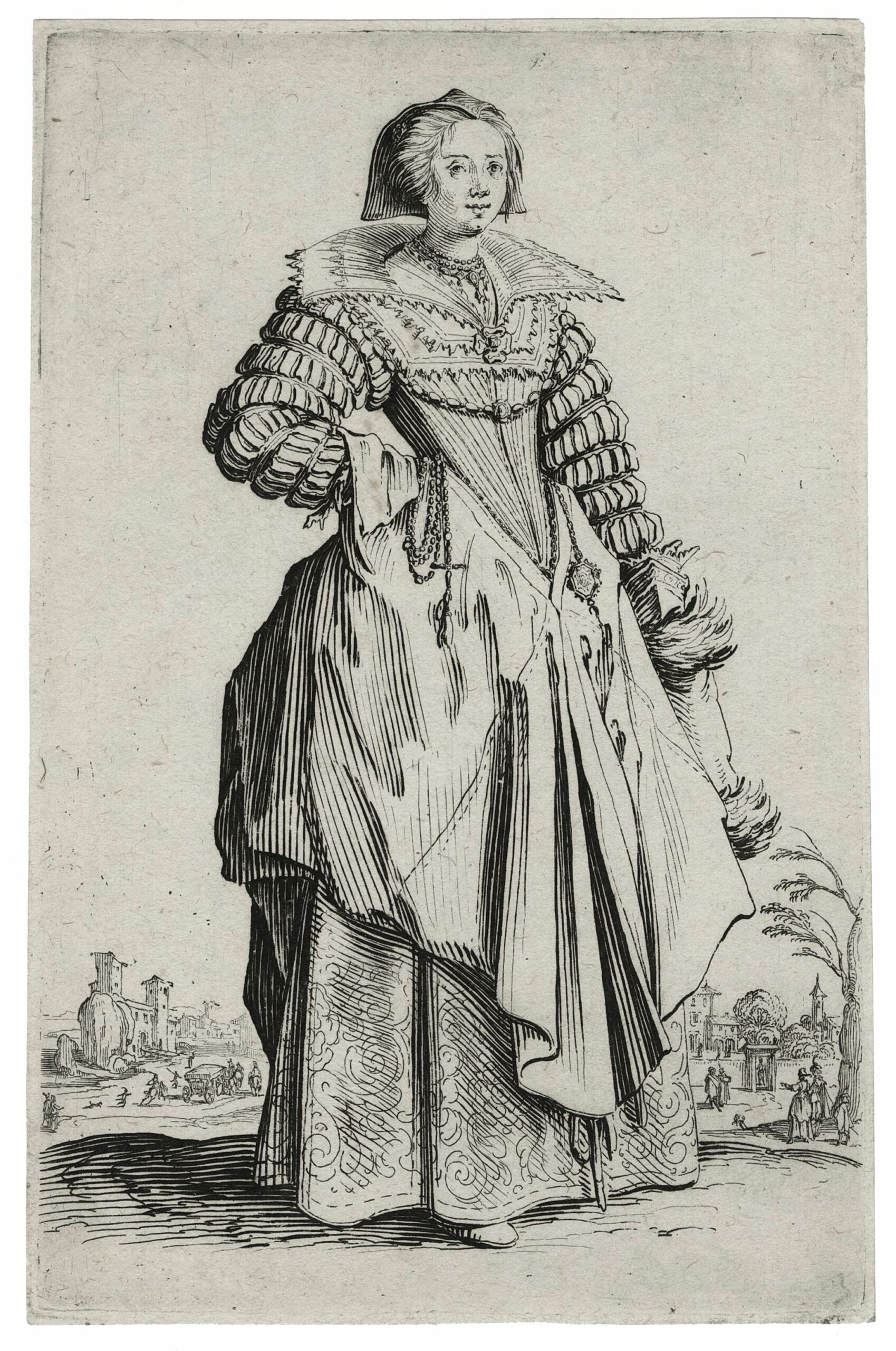 The Lady with the large ruff and the deaddress falling back