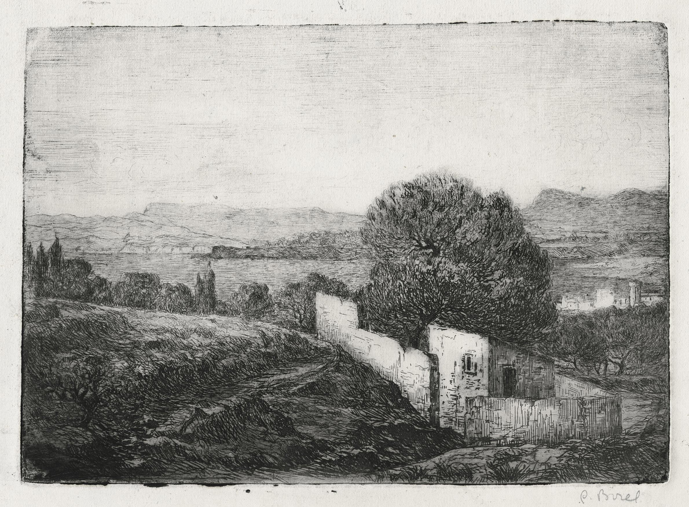 BOREL Paul — Les Cabanons : le Brusq