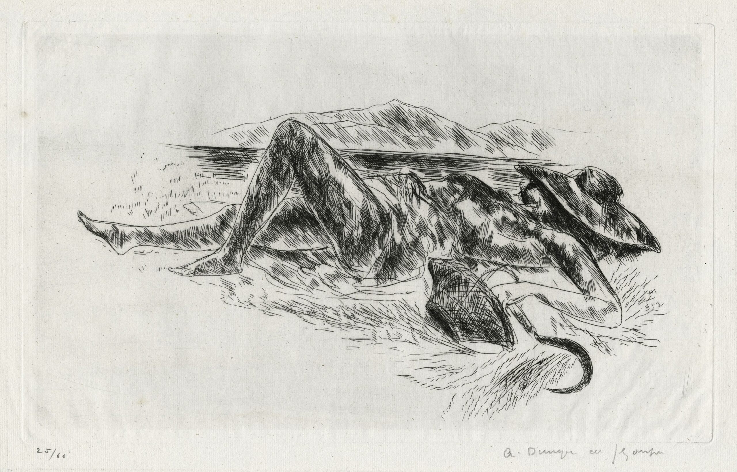 DUNOYER DE SEGONZAC Albert-André-Marie — La moissonneuse endormie